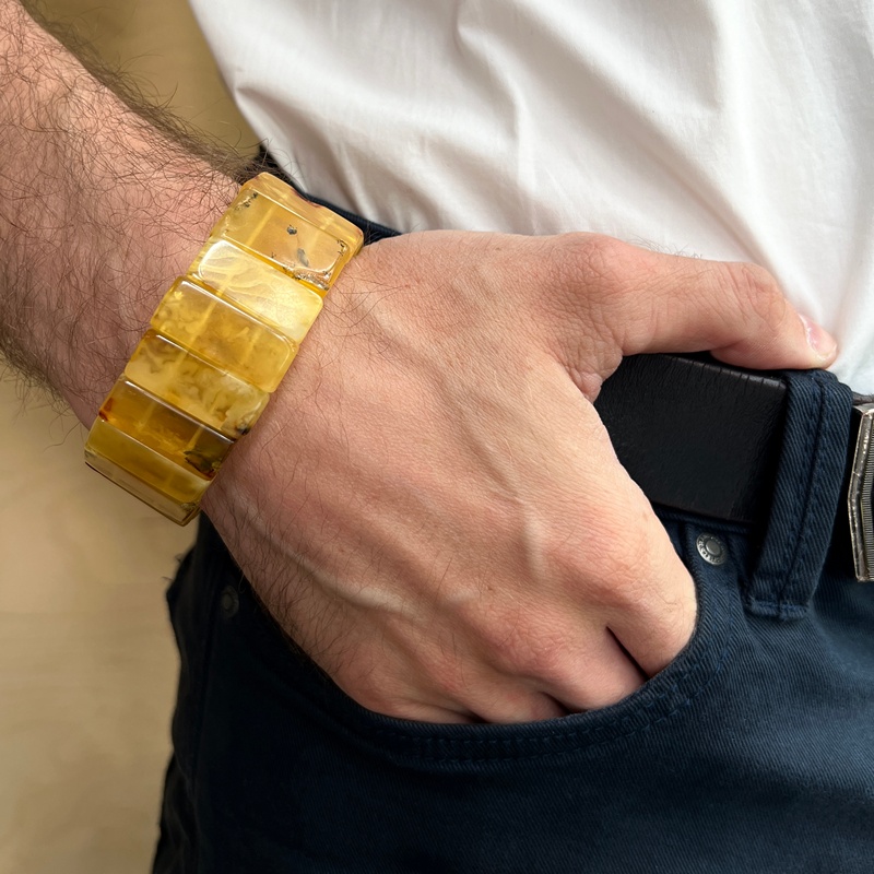 Браслет Муж. янтарь 3311119492-6