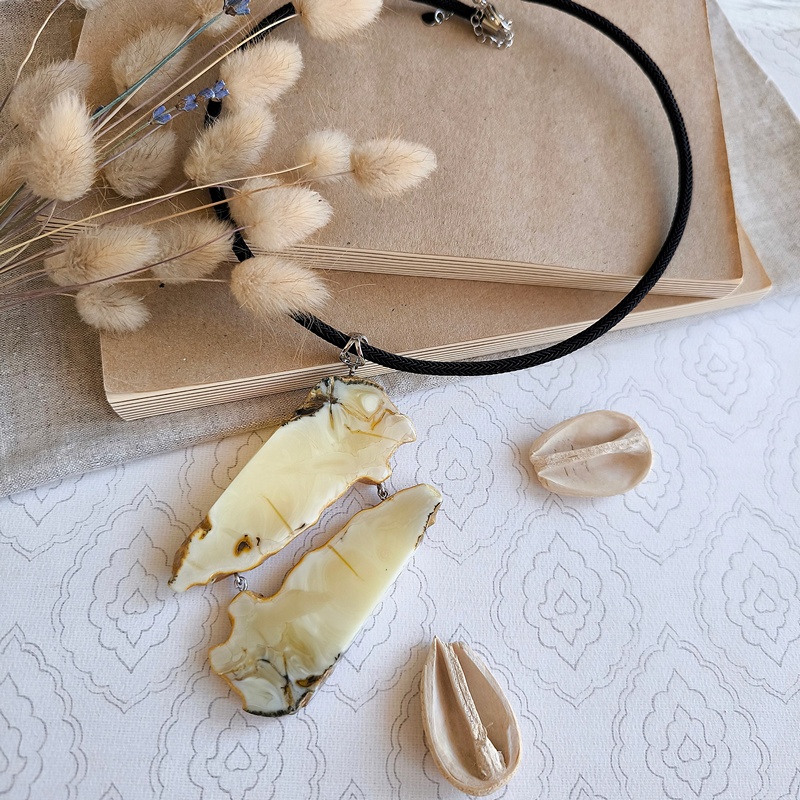 Колье авторское Янтарь а7506900061 (4)