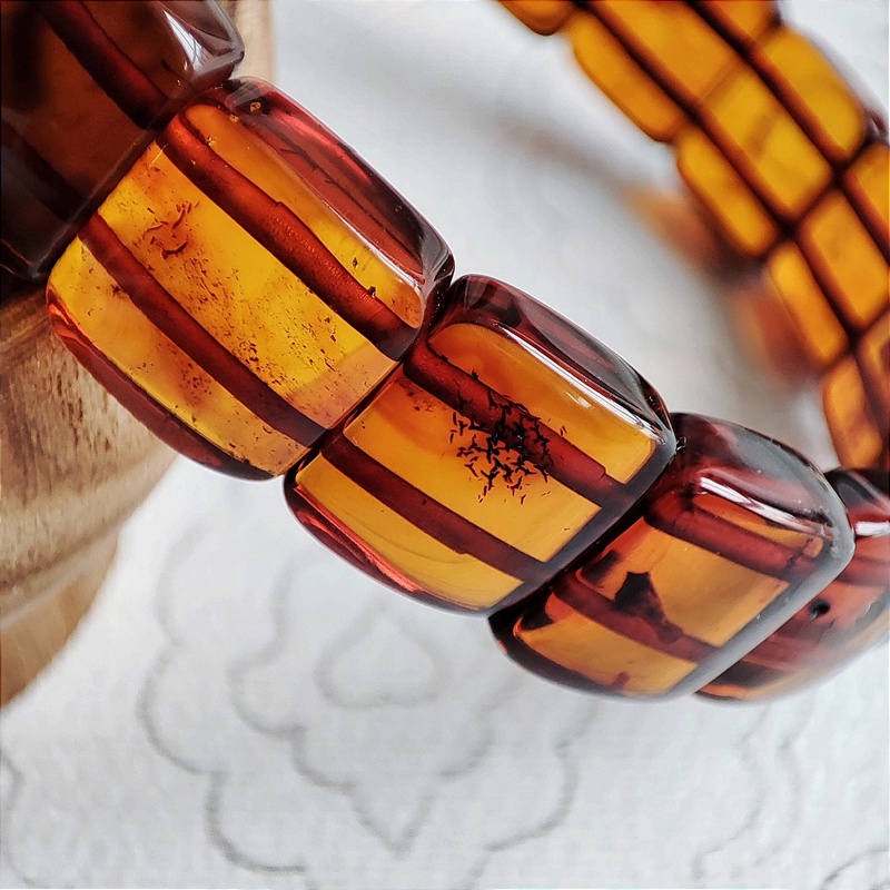 Браслет пластина янтарь 3101109515 (4)