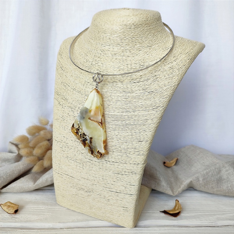 Колье авторское Янтарь а7506500032