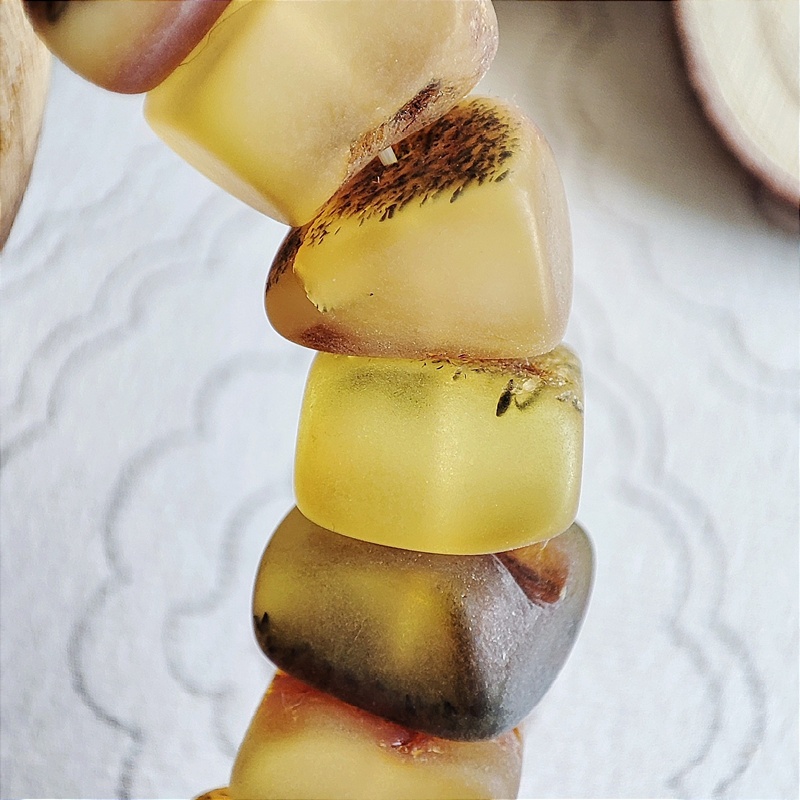 Браслет "Квадрат" янтарь