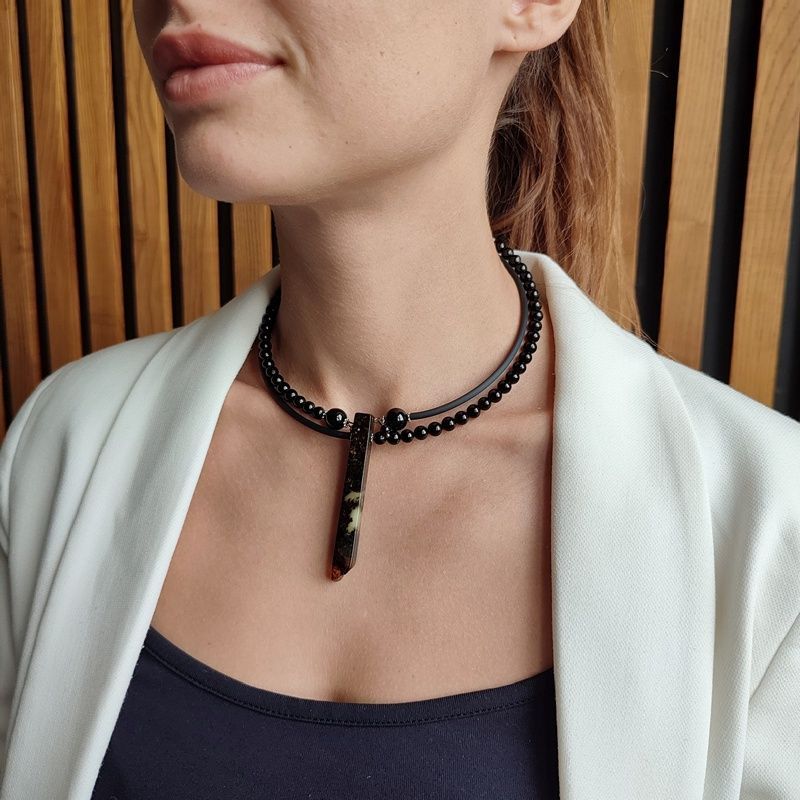 Колье "Италия" Янтарь