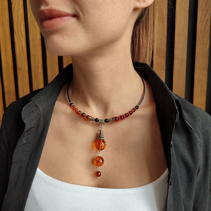 Колье Янтарь 7506217732