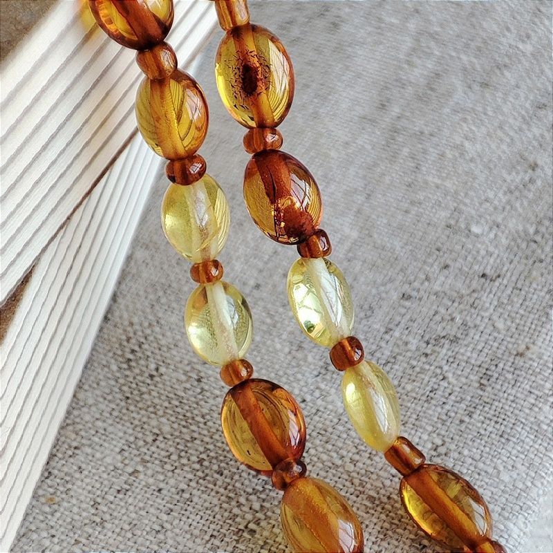 1,Шнурок для очков, янтарь