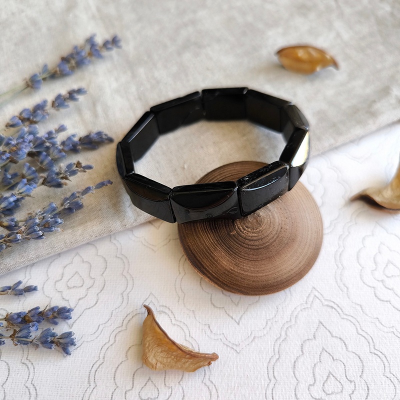 Браслет "Пластина" Янтарь