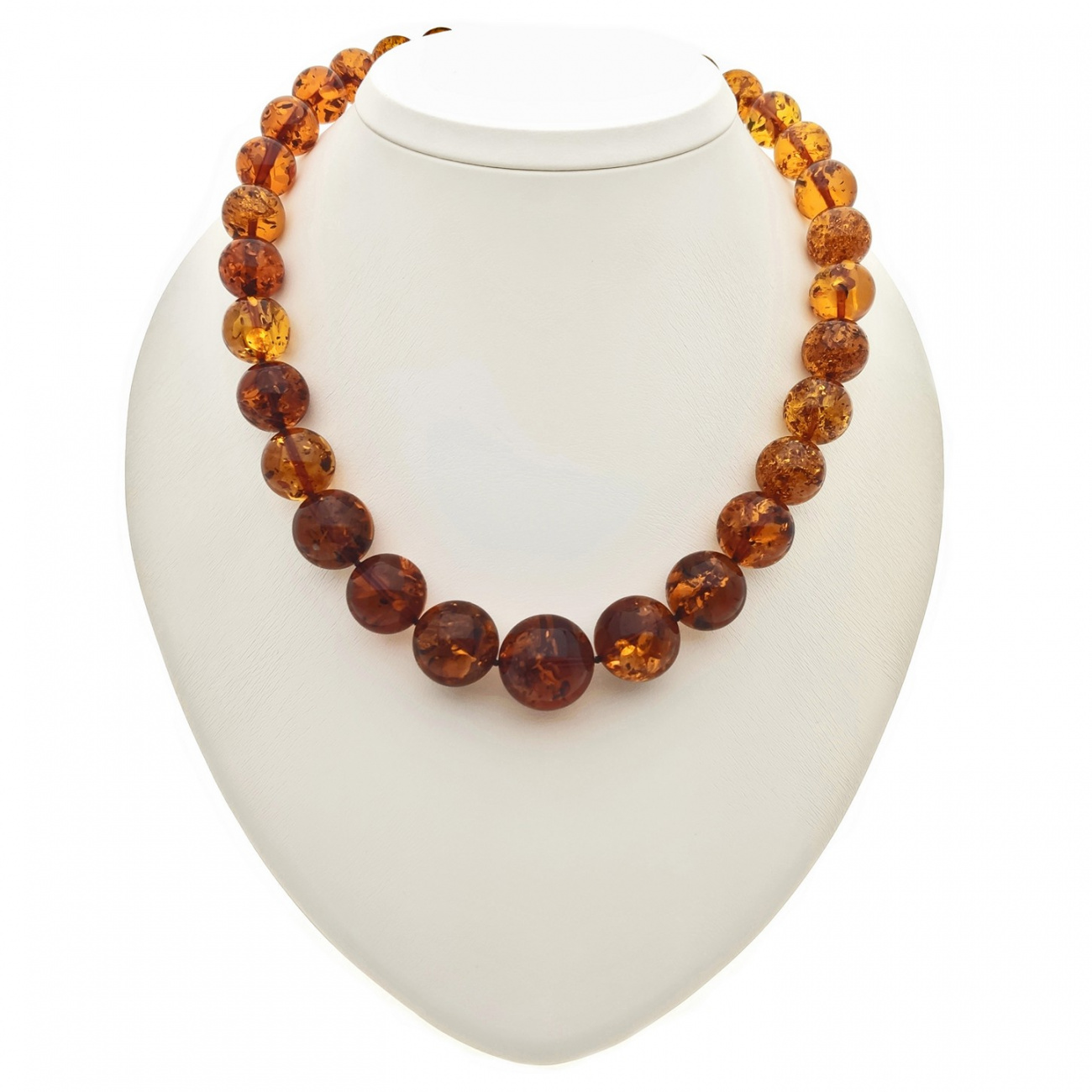 Бусы "Шар" из янтаря