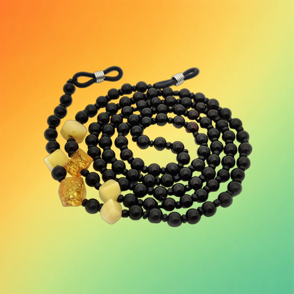 Янтарные бусы из галтовки