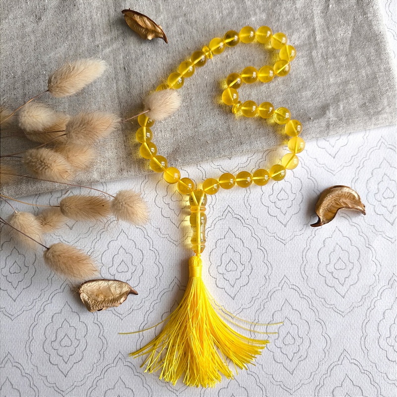 Четки мусульманские янтарь 9311100041 (4)