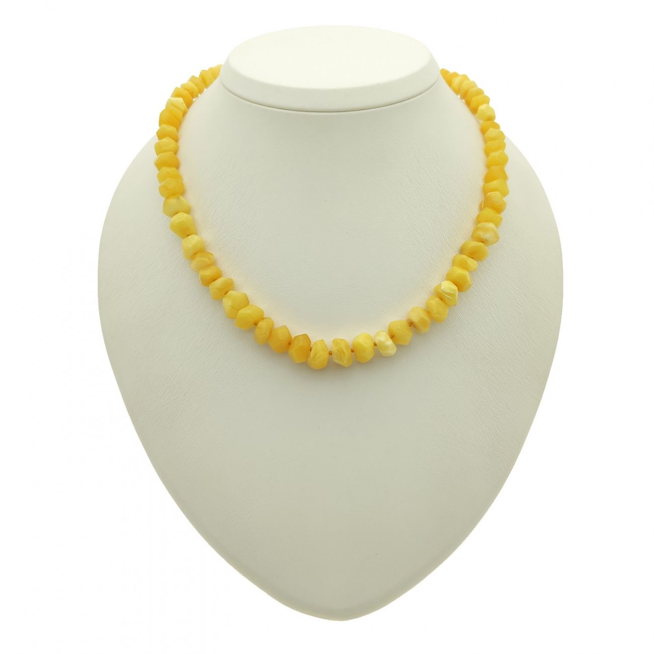 Бусы "Граненка" янтарь