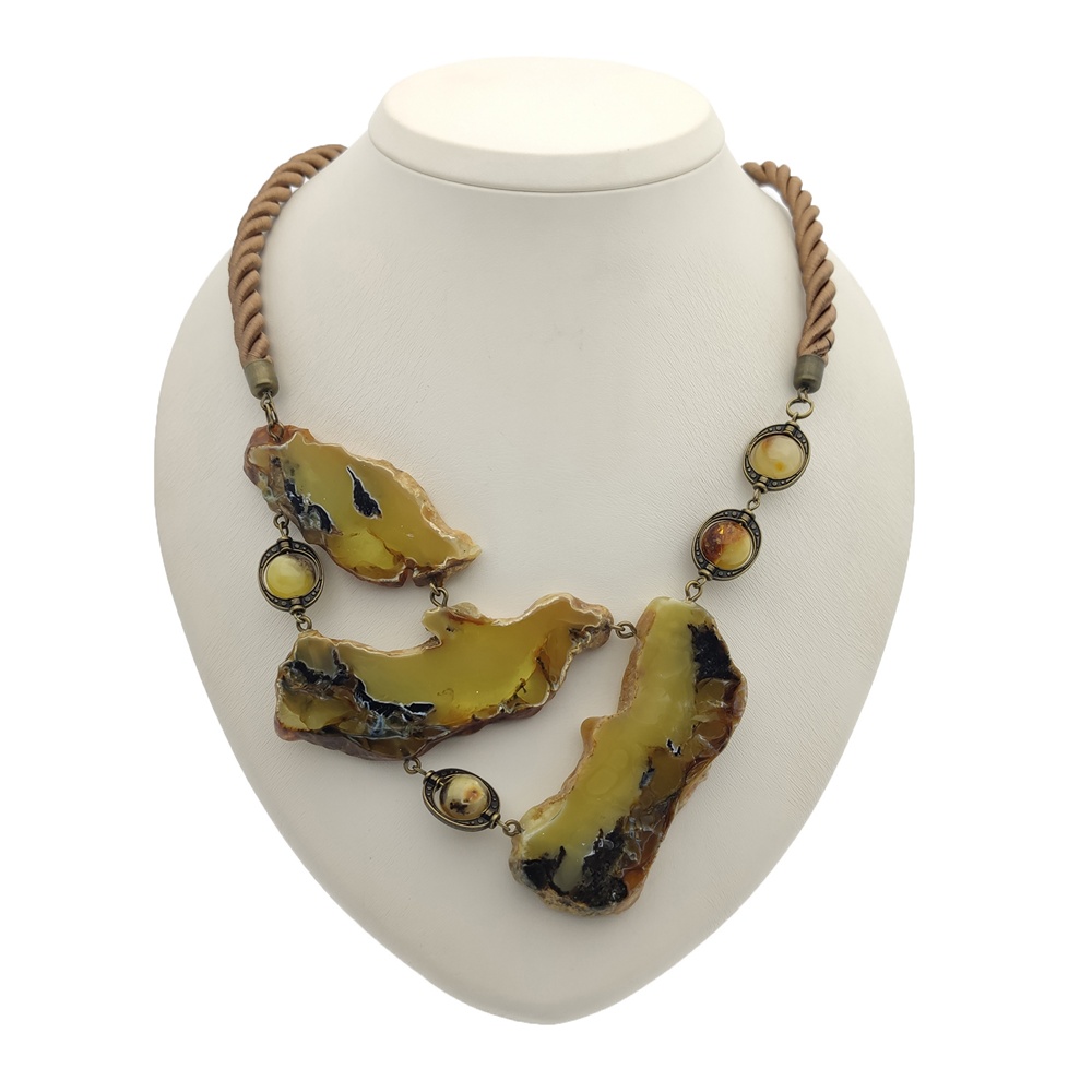 Колье авторское Янтарь а7506300055 (3)