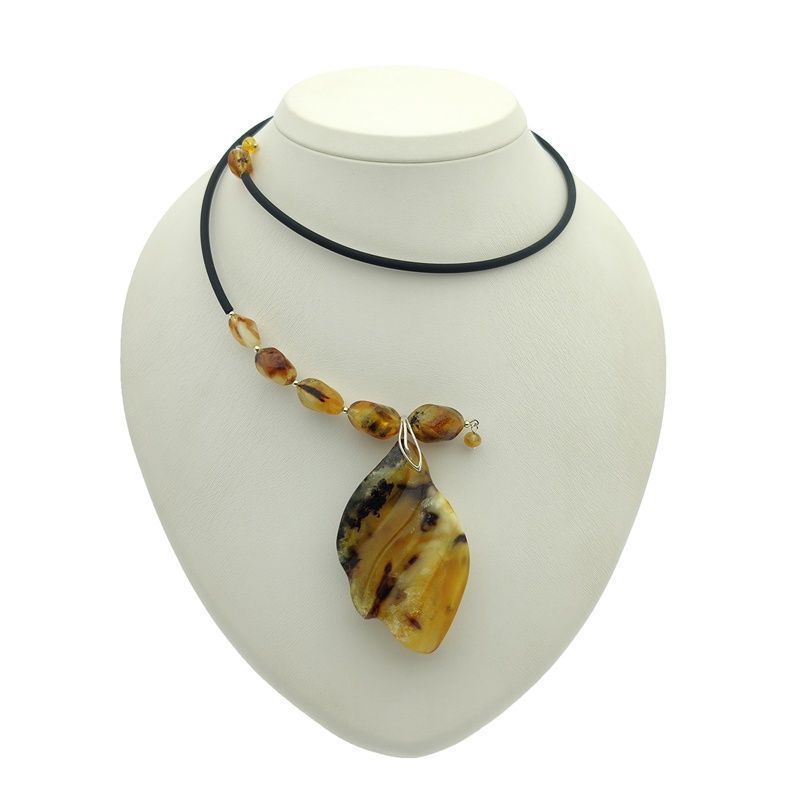 Колье "Ева" янтарь