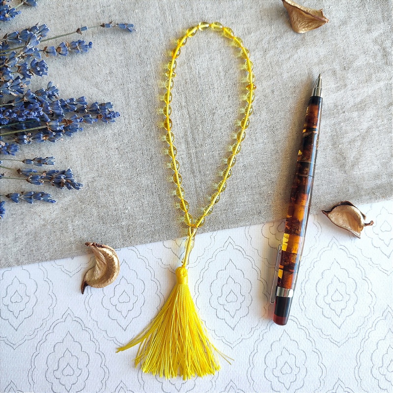 Четки мусульманские янтарь 9401100146 (4)