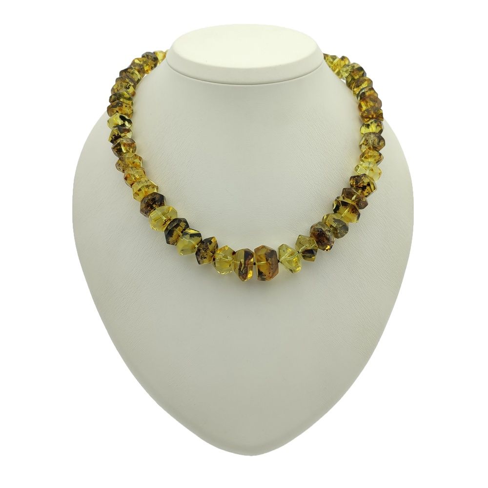 Бусы "Граненка" янтарь