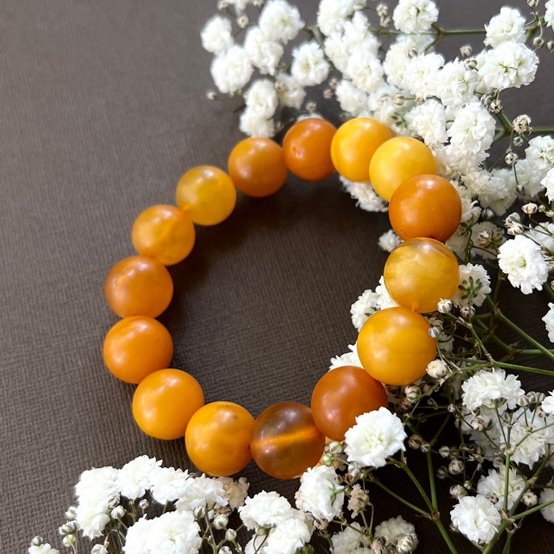 Браслет "Шар" янтарь