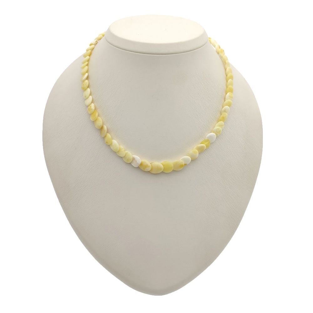 Бусы "Змейка" из янтаря