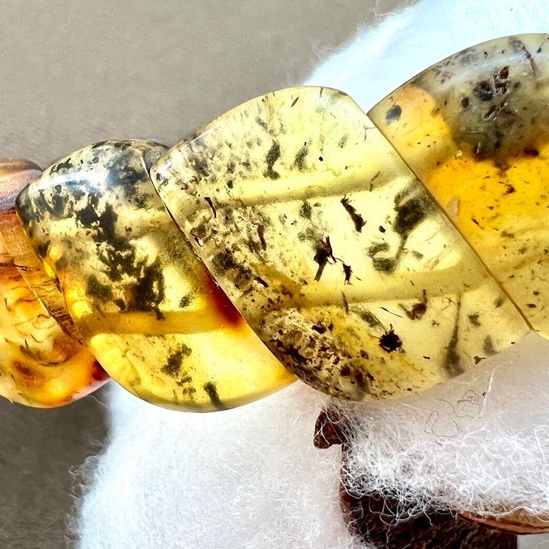 Браслет "Змейка" Янтарь