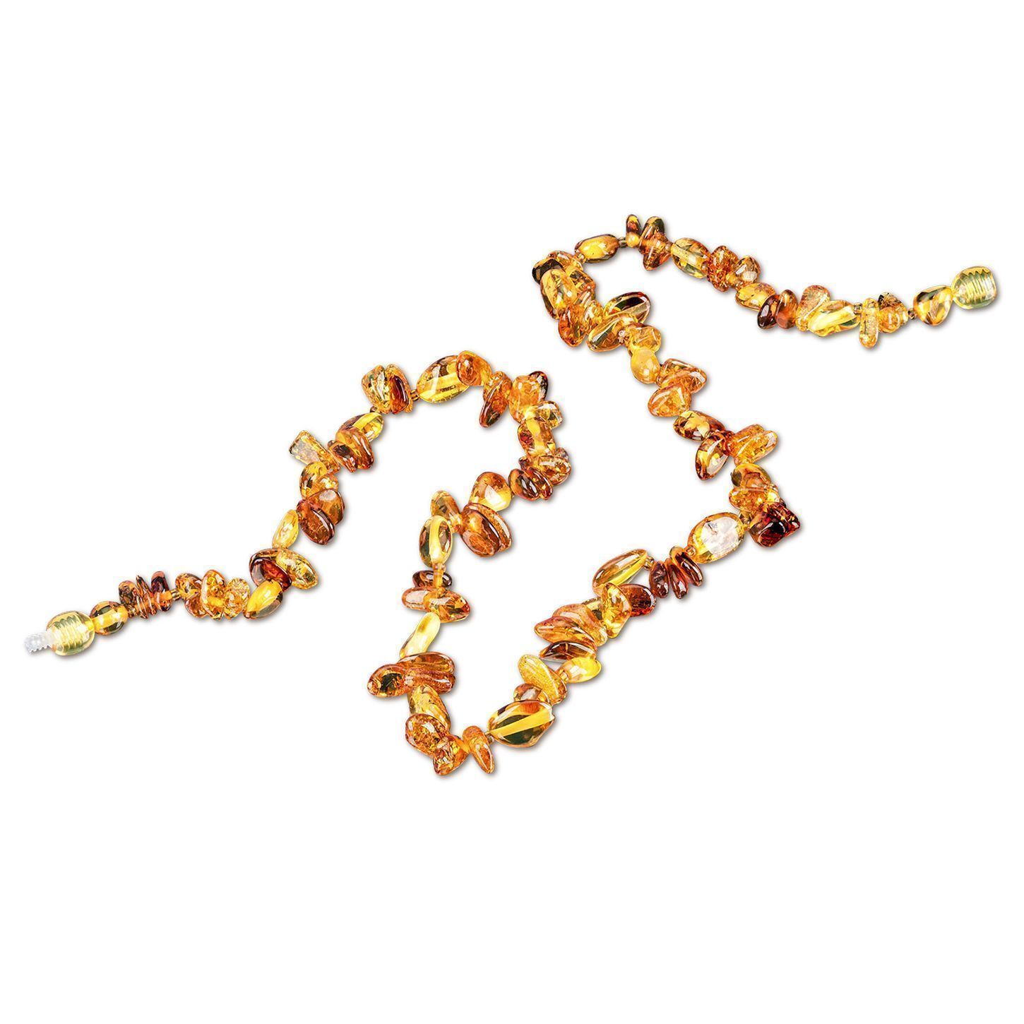 Бусы "Рожка" из янтаря