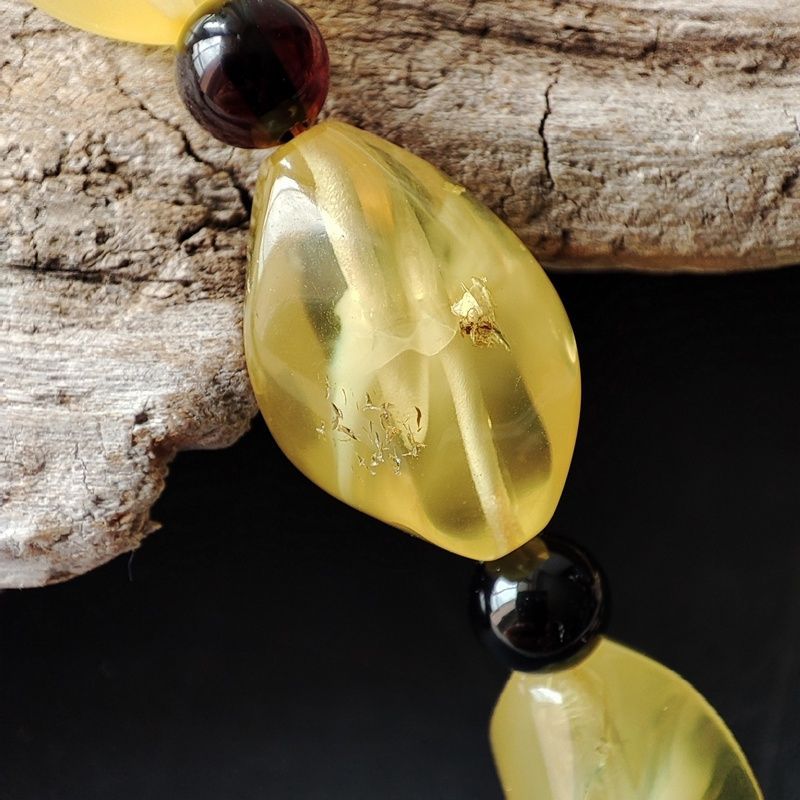 Бусы "Елена" янтарь