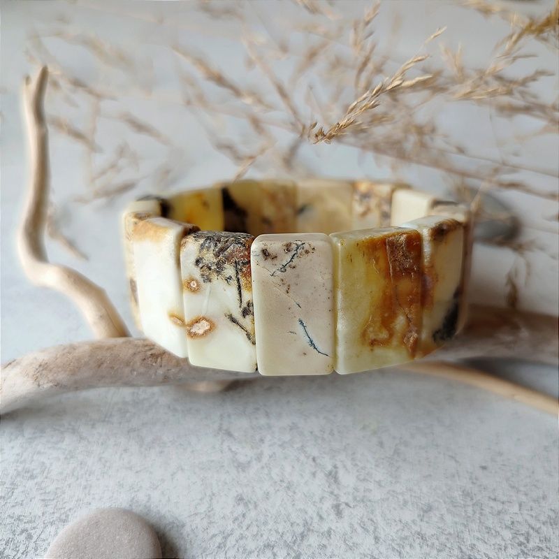 Браслет Муж. янтарь