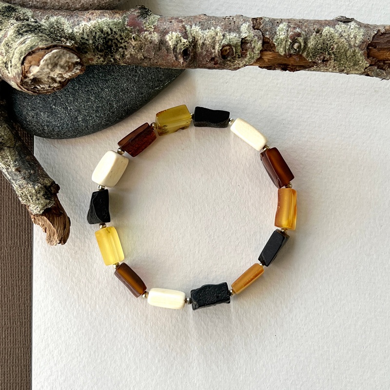 Браслет  янтарь мамонт 3502106830-1