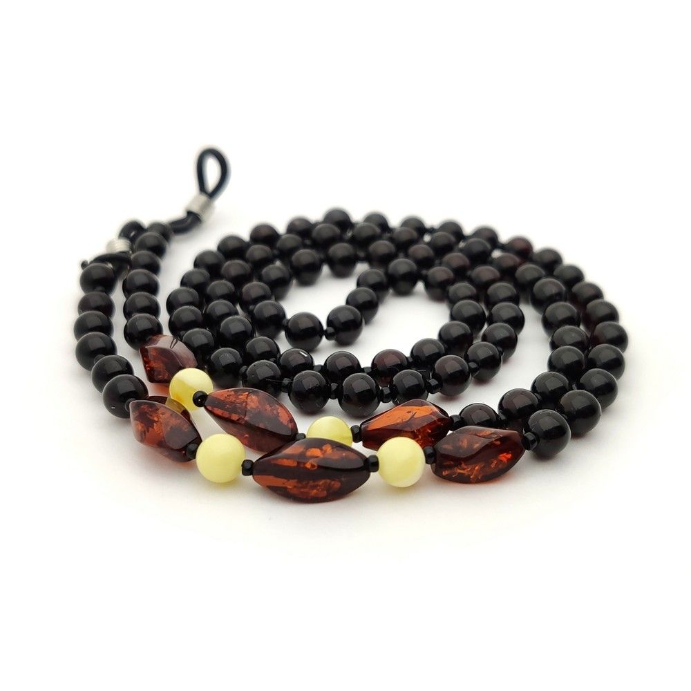 2,Шнурок для очков, янтарь