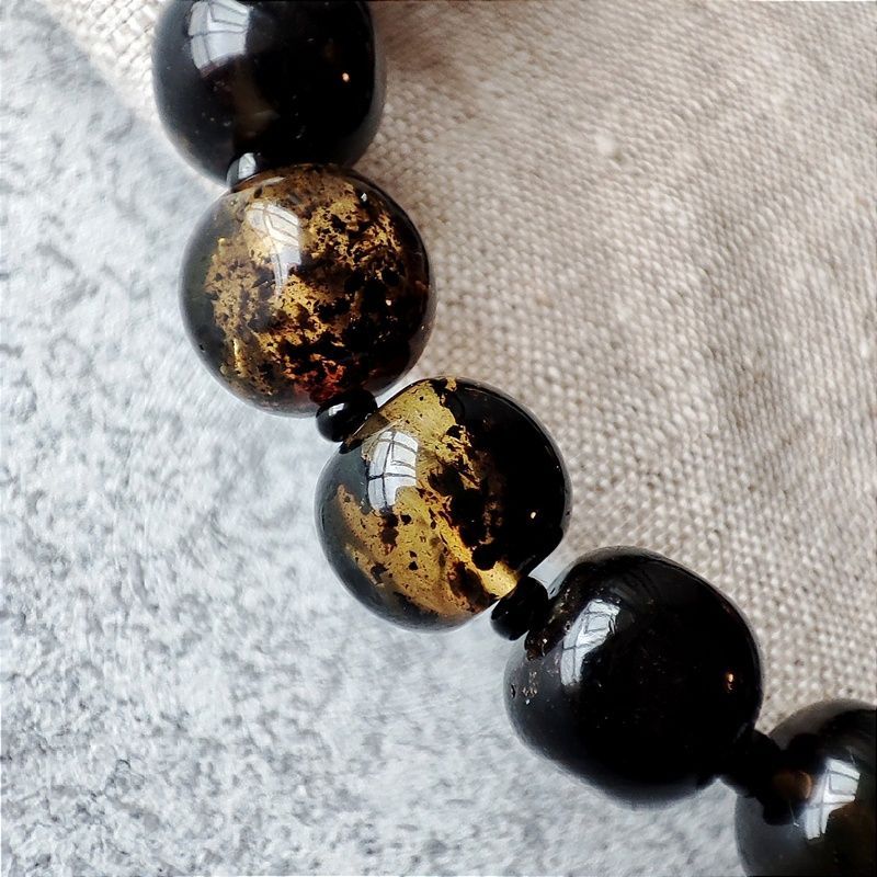 Браслет "Куб" янтарь