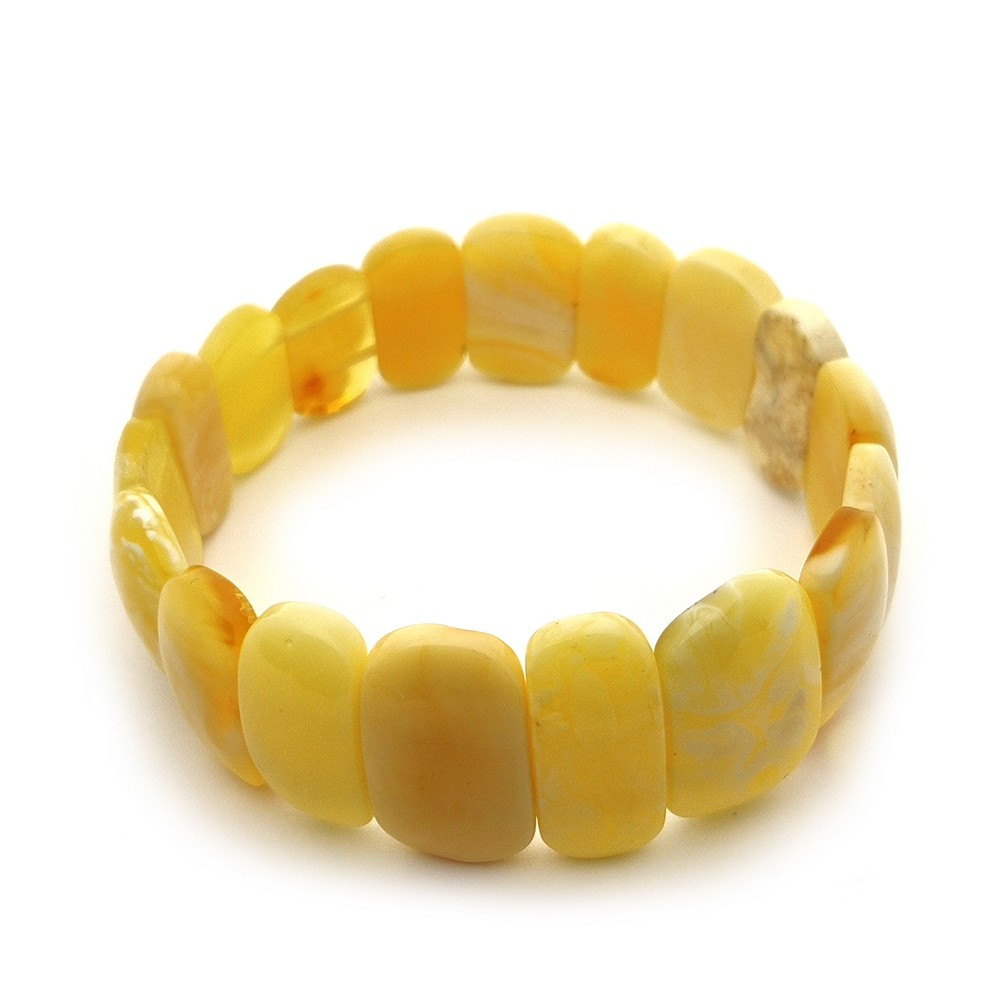 Браслет пласт. янтарь