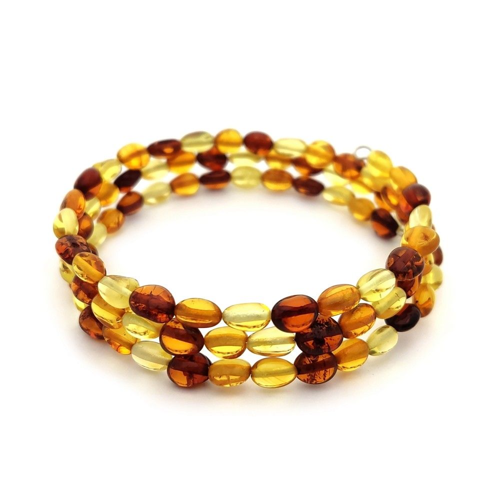 Браслет "Сливка" янтарь