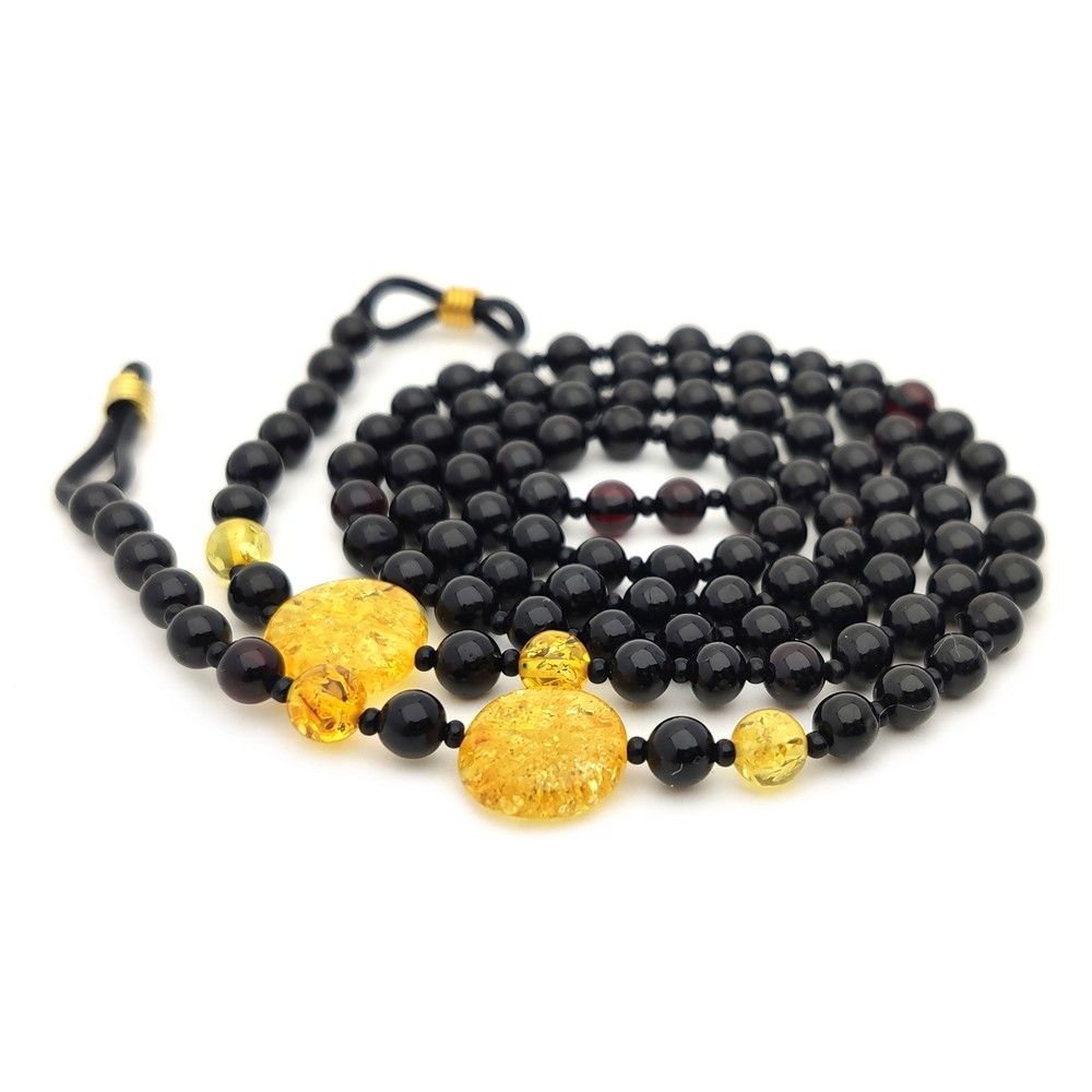 2,Шнурок для очков, янтарь