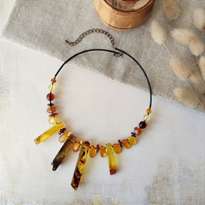 Колье Янтарь 7502207668 (2)