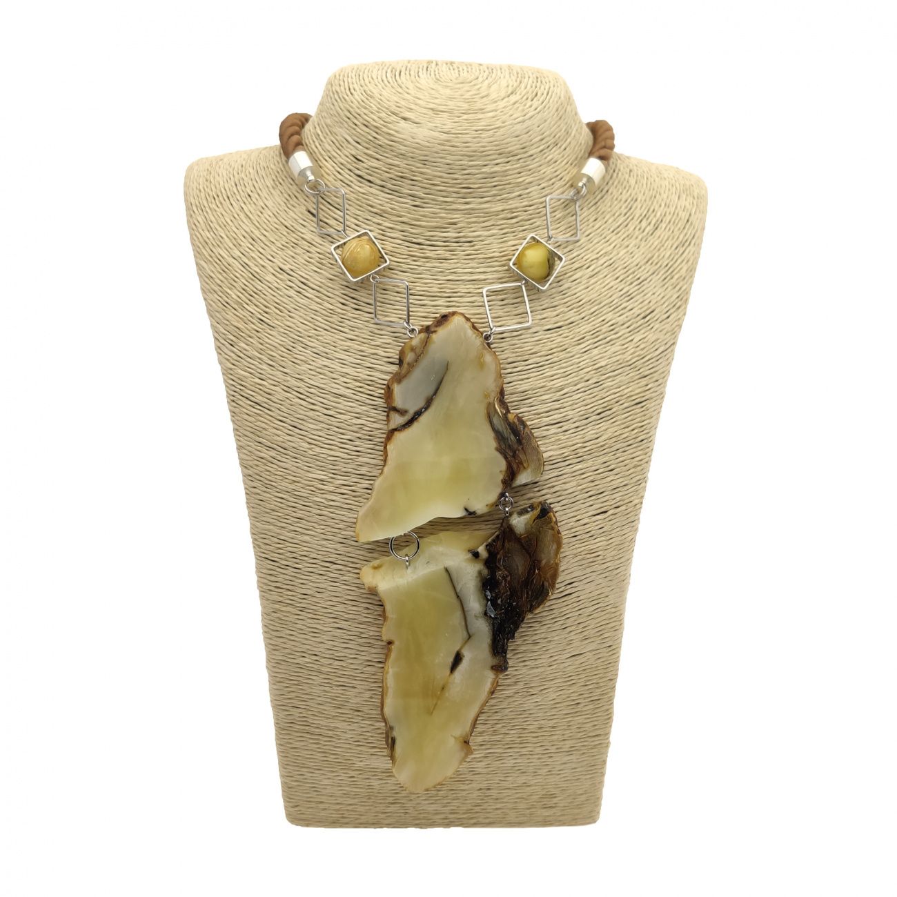 Колье авторское Янтарь