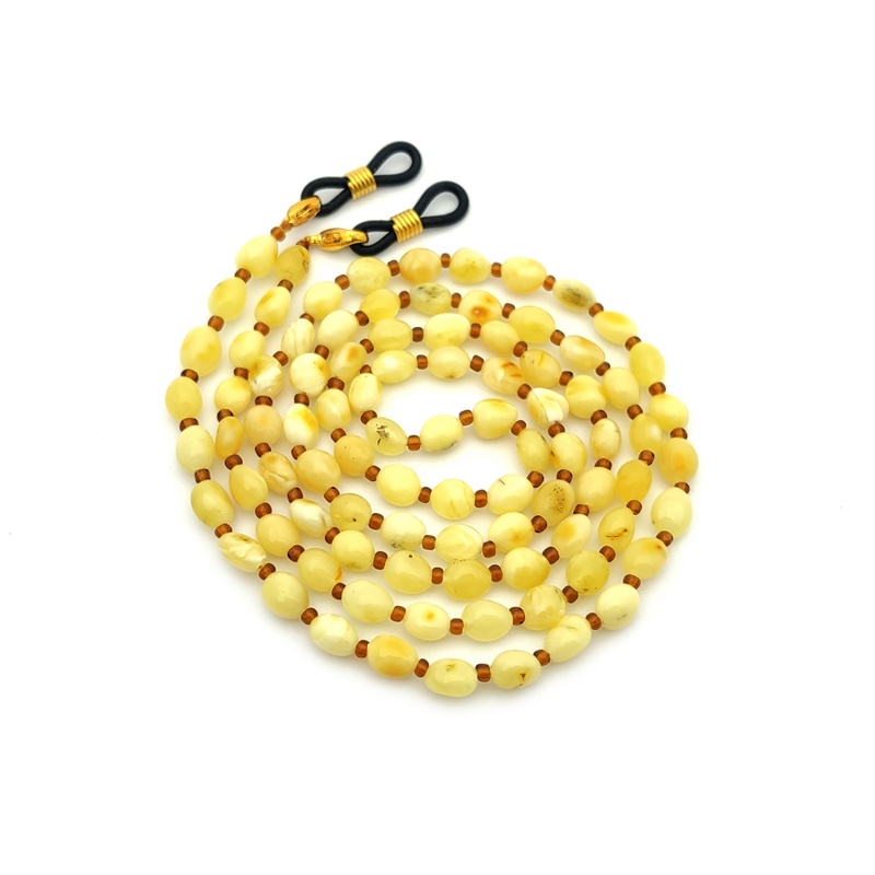 1,Шнурок для очков 5 в 1, янтарь