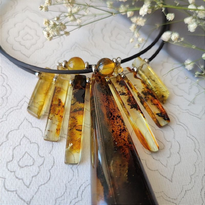 Колье "Италия" Янтарь