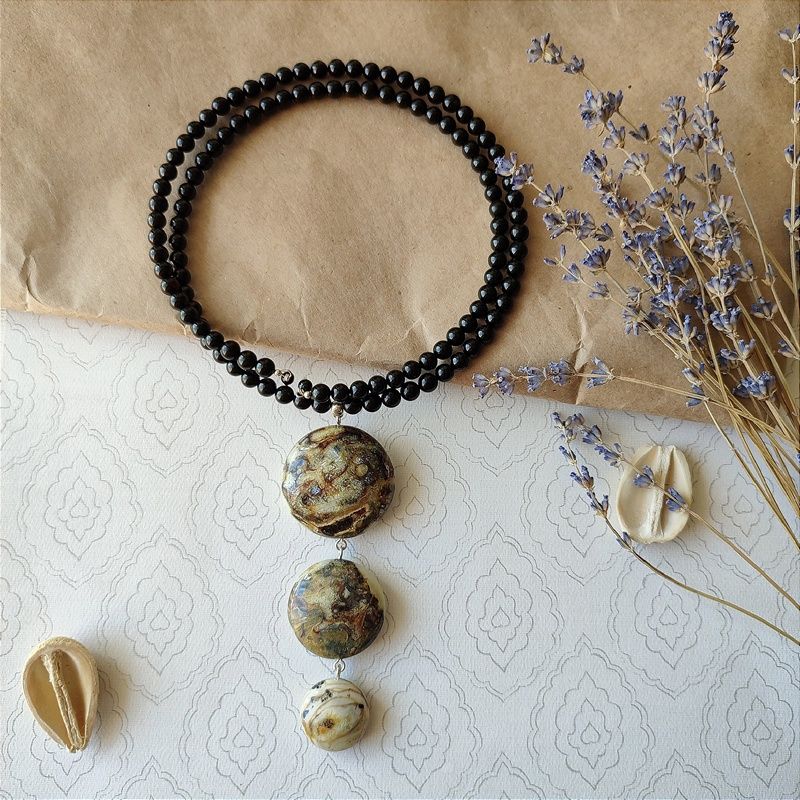 Колье "Италия" Янтарь