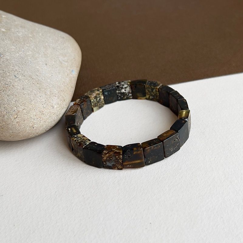 Браслет "Пластина" Янтарь