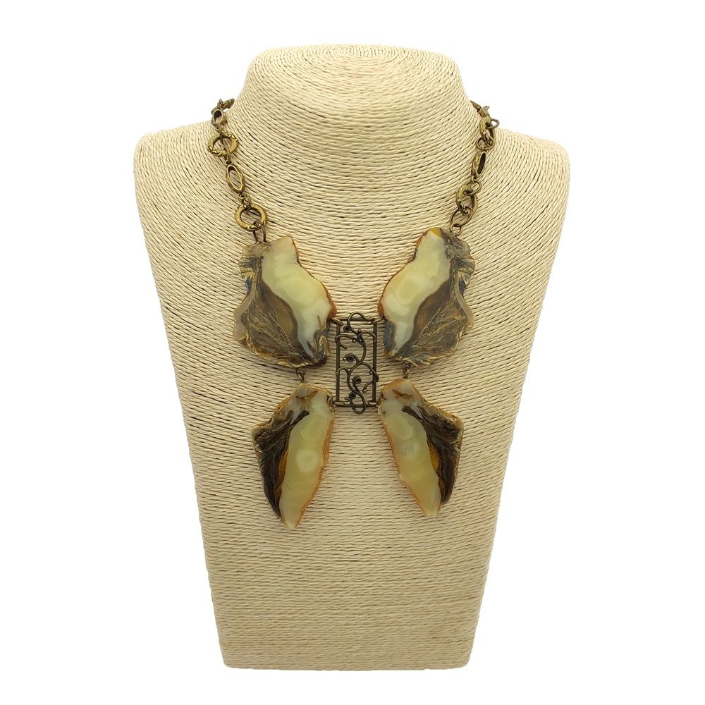 Колье авторское Янтарь