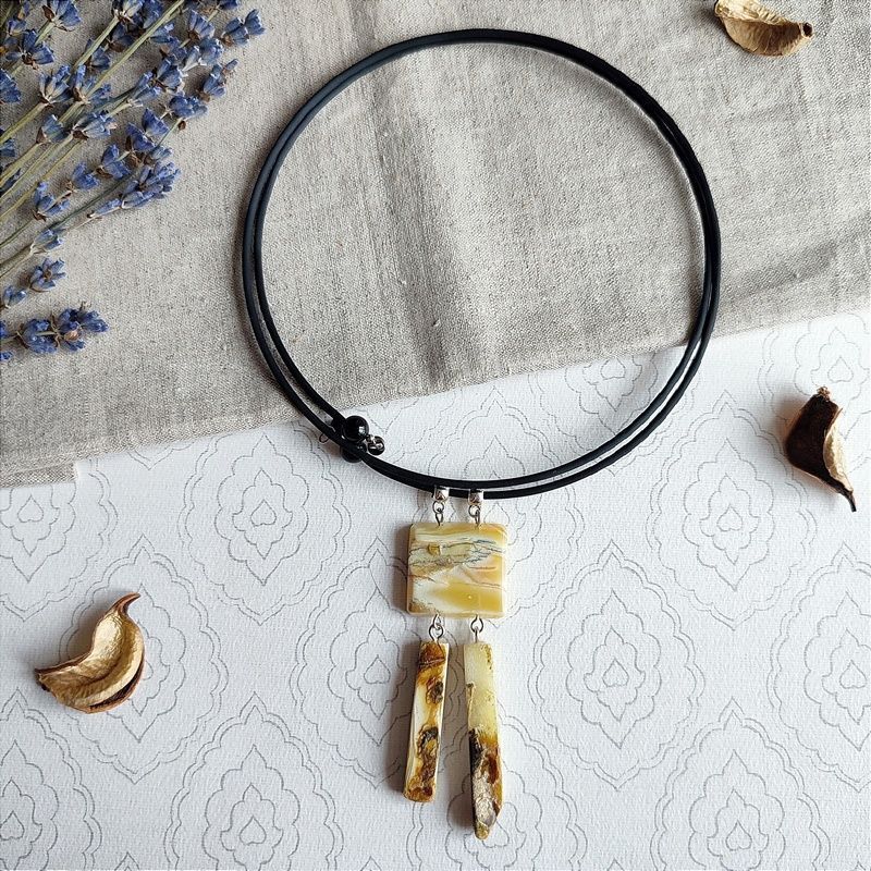 Колье "Хлоя" Янтарь