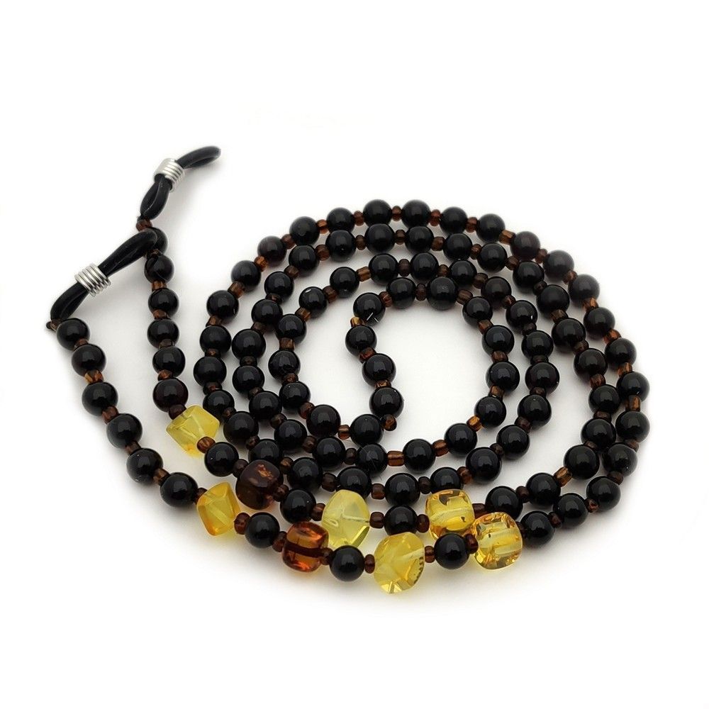 2,Шнурок для очков, янтарь