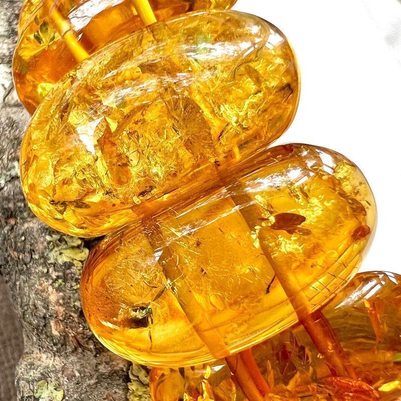 Браслет "Пластина" Янтарь