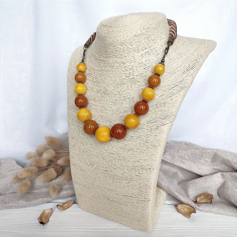 Колье 2 в 1,  Янт.Пресс