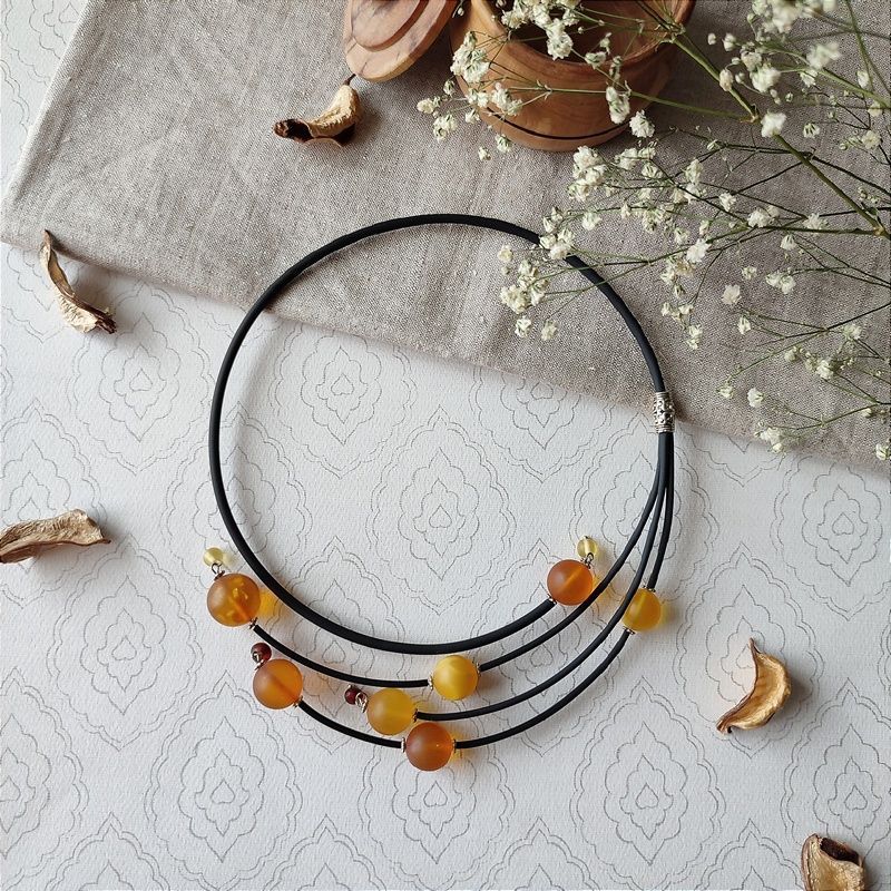 Колье "Италия" Янтарь