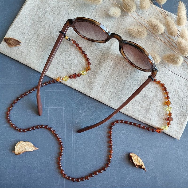 2,Шнурок для очков 5 в 1, янтарь