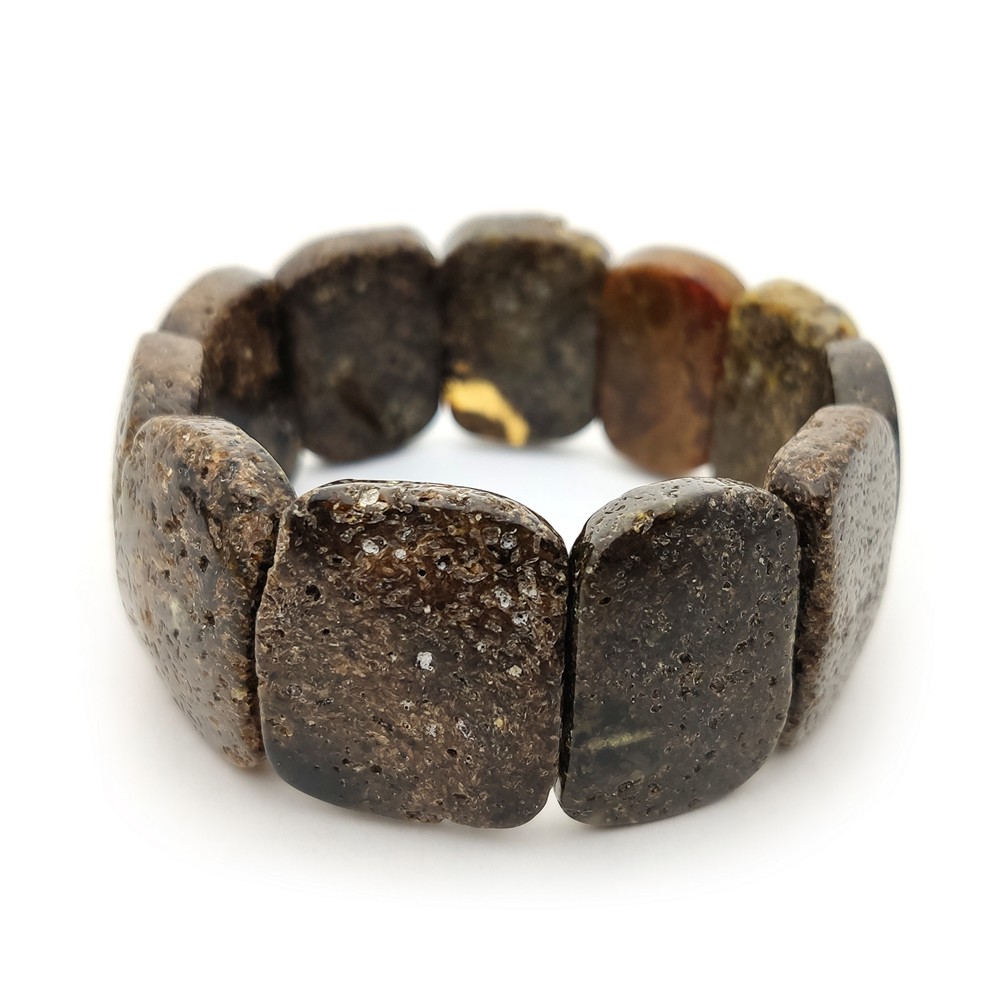 Браслет пласт. янтарь