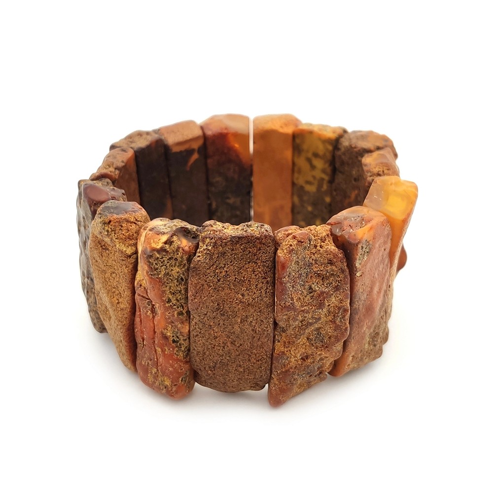 Браслет пласт. янтарь