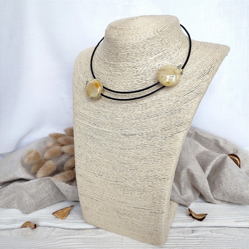 Колье "Космос" Янтарь