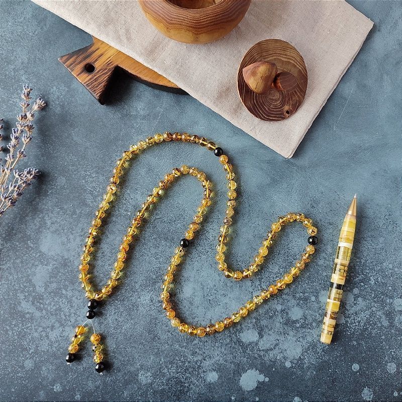 Четки буддийские янтарь