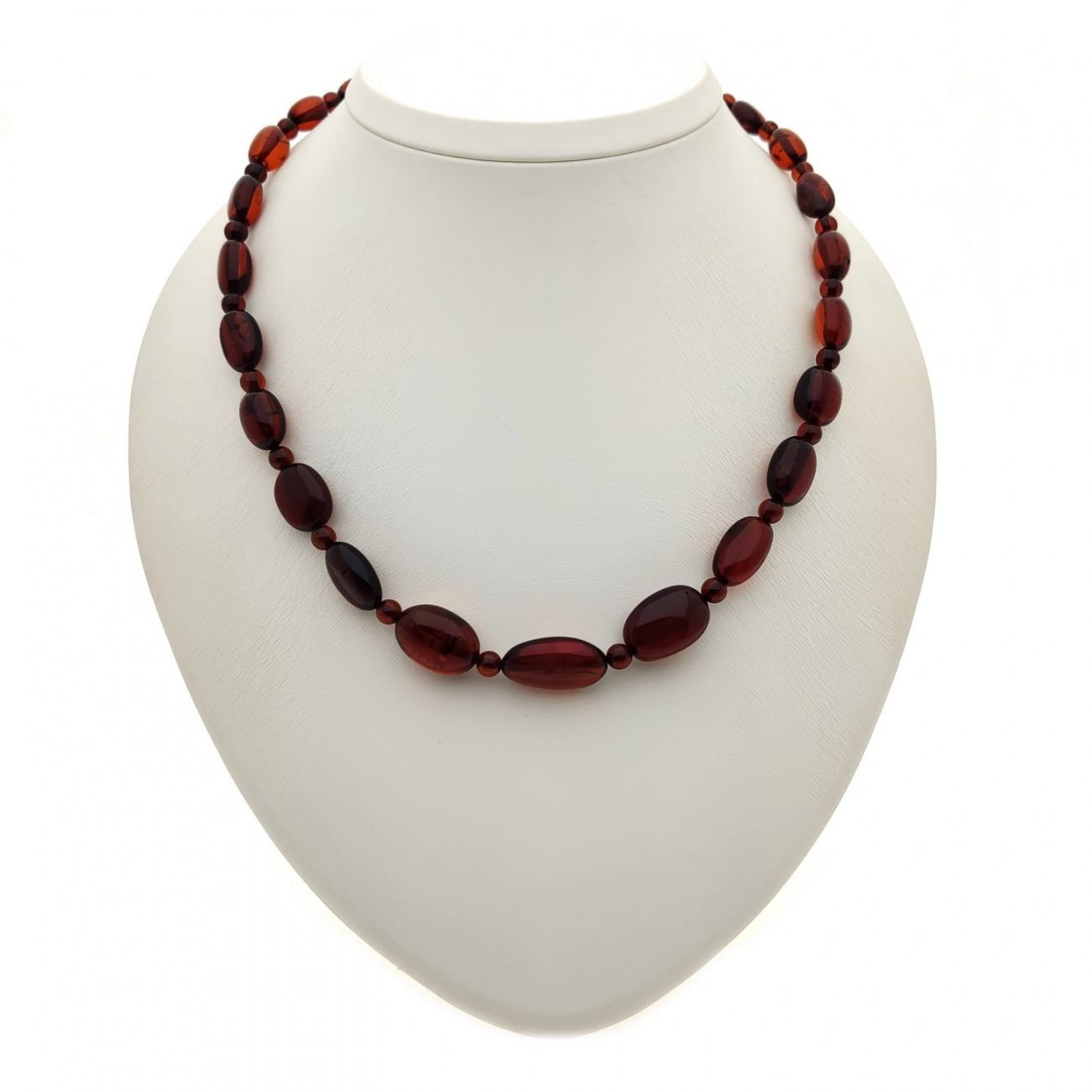 Бусы "Слива" из янтаря