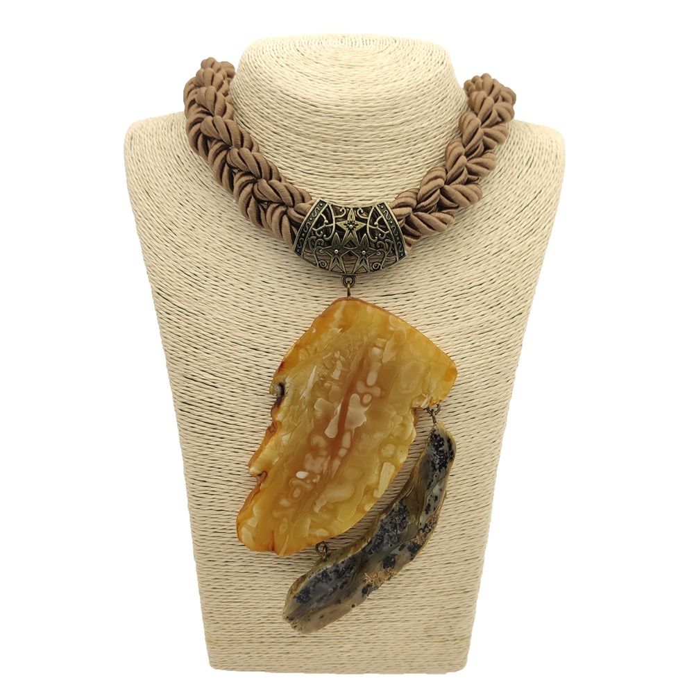 Колье авторское Янтарь