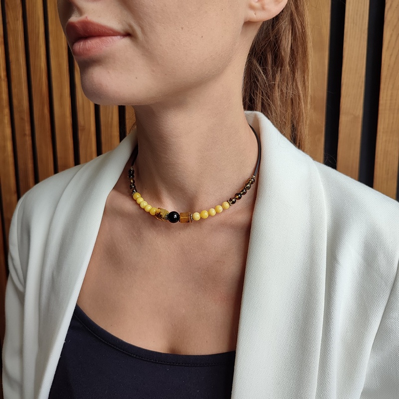 Колье Янтарь 750217727