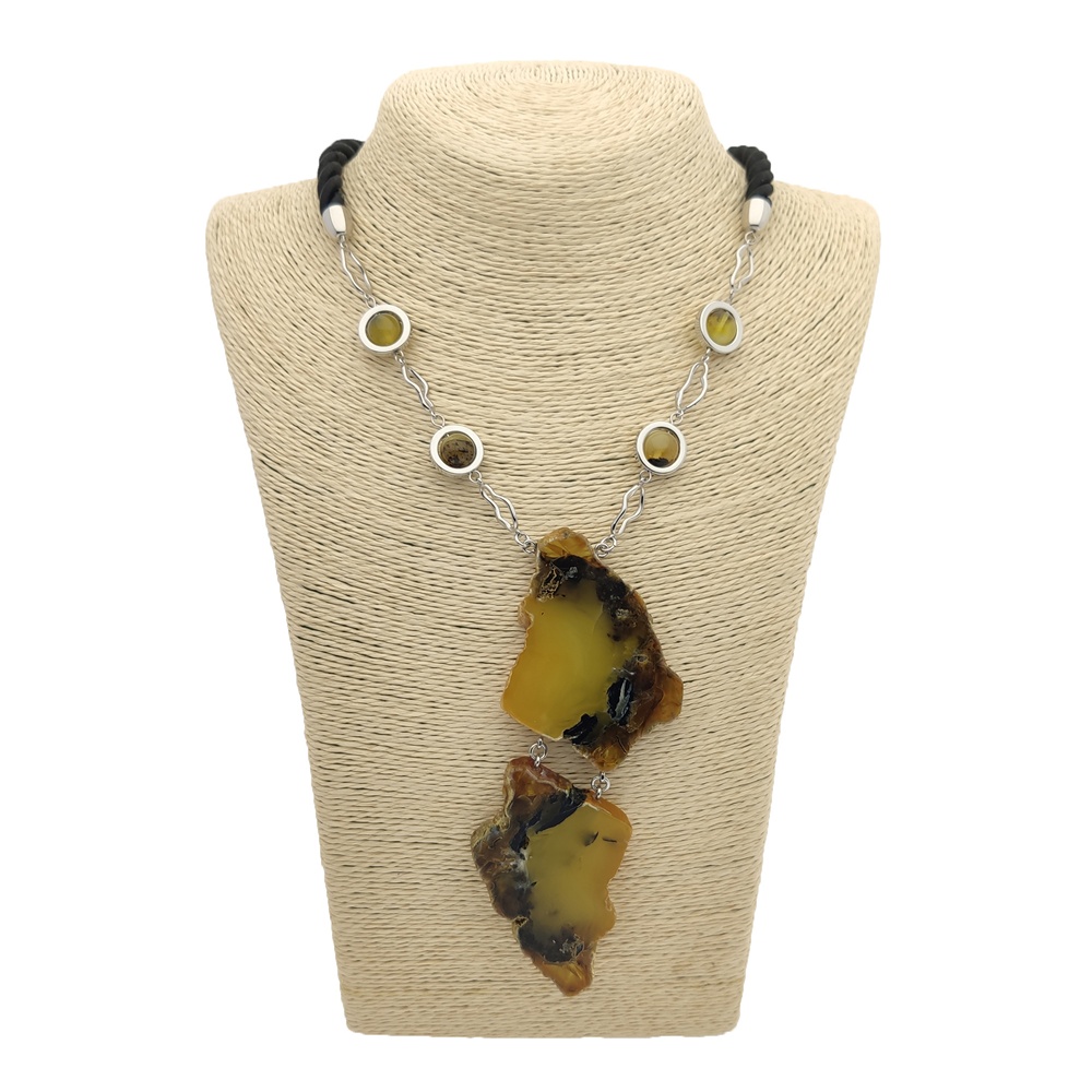 Колье авторское Янтарь